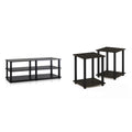 3-Tier TV Stand and End Tables Set F74254