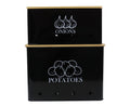 Vented Metal Vegetable Storage Bin Set of 2 with Wooden Lids C406232