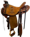 Roughout Western Ranch Saddle with Deep Seat B17556