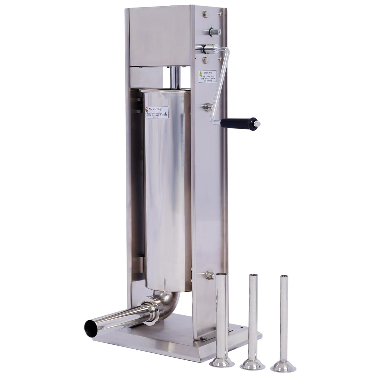Stainless Steel Vertical Sausage Stuffer 15Lb 4 Nozzles N162