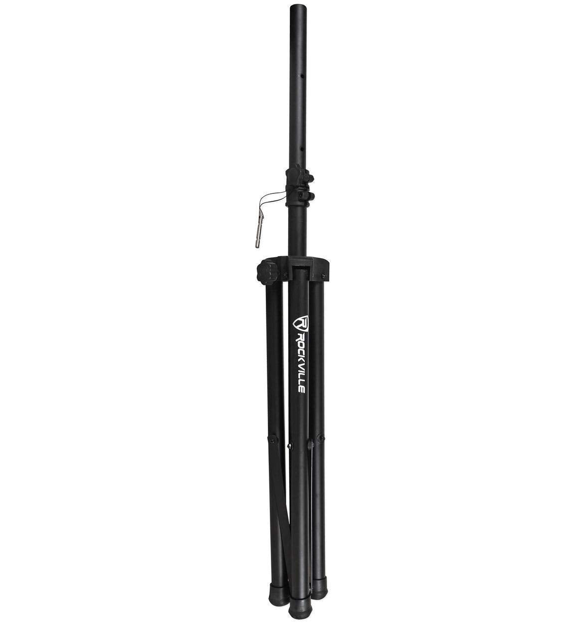 Black Tripod Speaker Stands Pair with Carrying Case R321