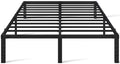 14 Inch Queen Size Black Metal Platform Bed Frame V6212