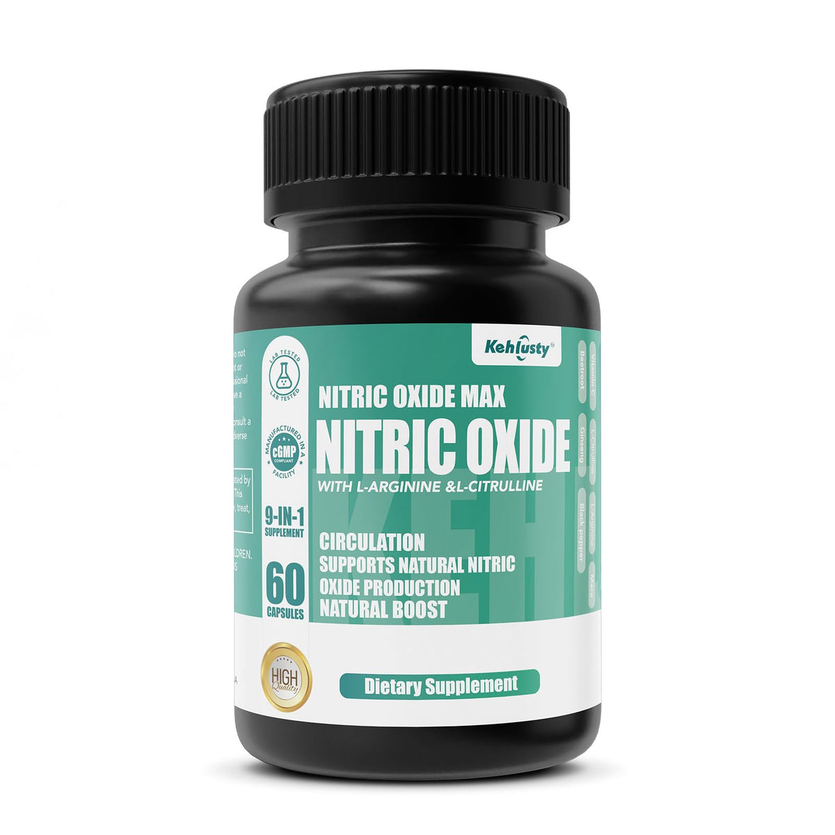 Nitric Oxide Booster Supplements 60 Capsules U71367