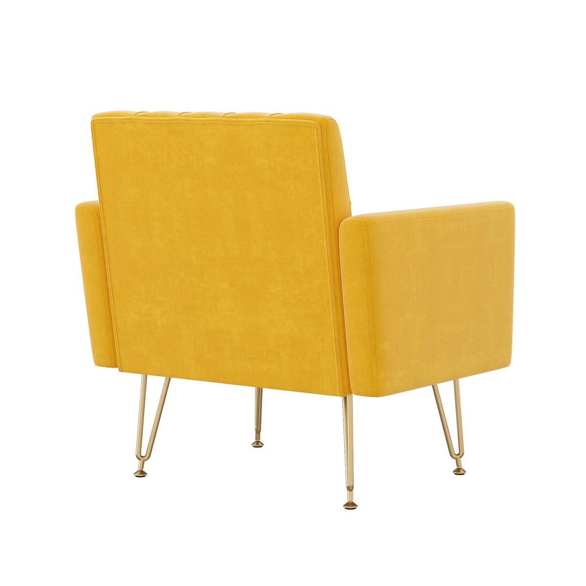 Velvet Accent Chair with Gold Metal Legs D50150