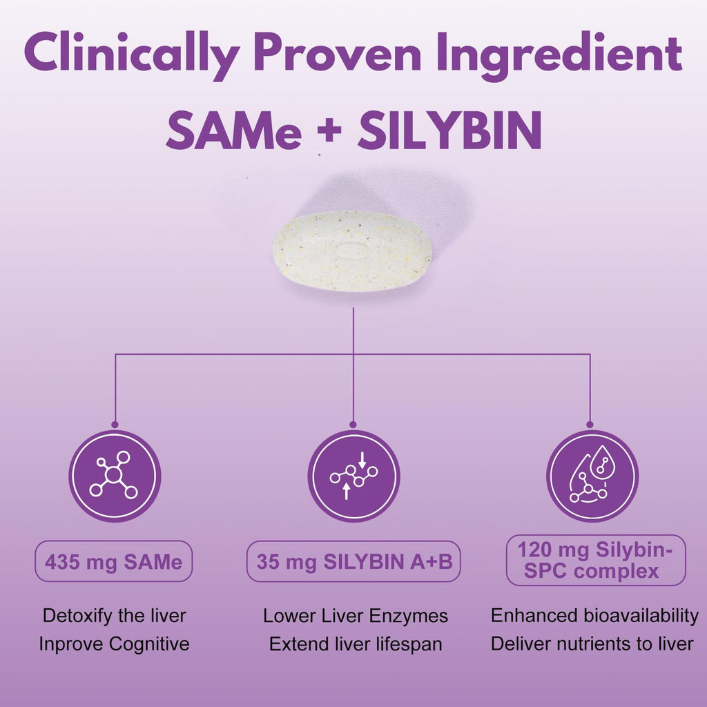 Large Dog Liver Support with 425 mg S-Adenosylmethionine & Silybin A+B, 30 Tablets L15068