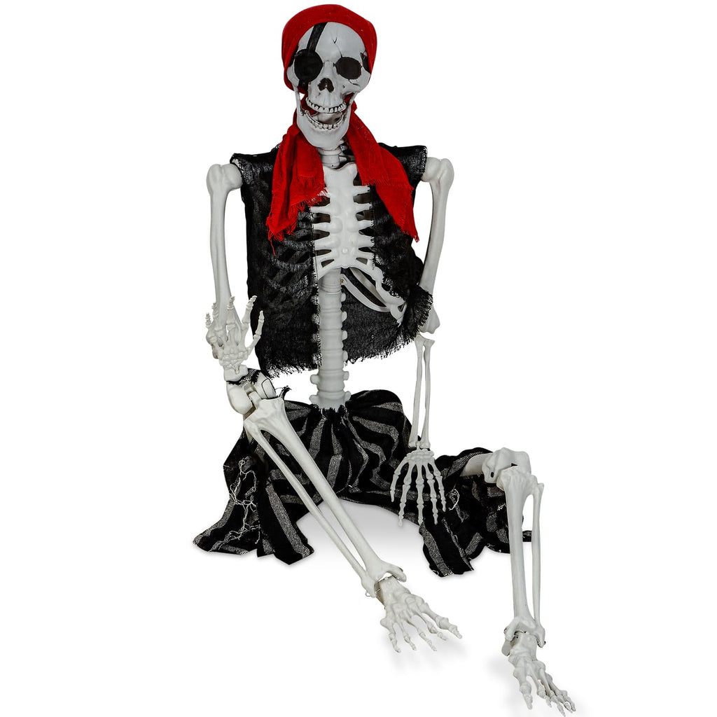 Life Size Pirate Skeleton with Movable Joints B714