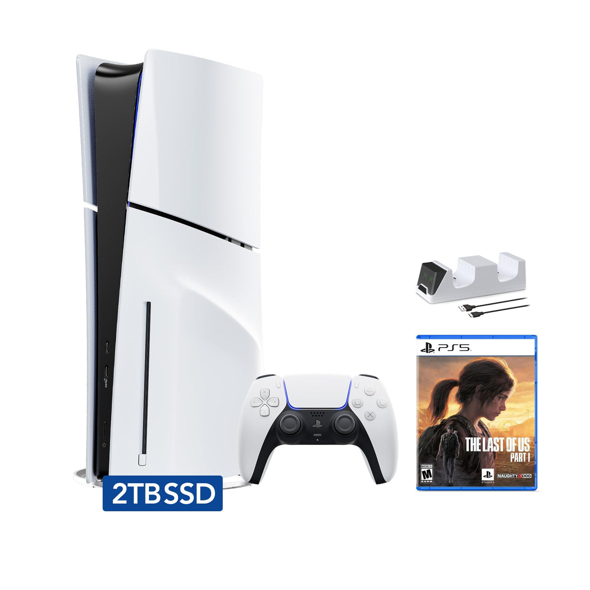 PlayStation 5 Slim Disc 2TB SSD White F158613