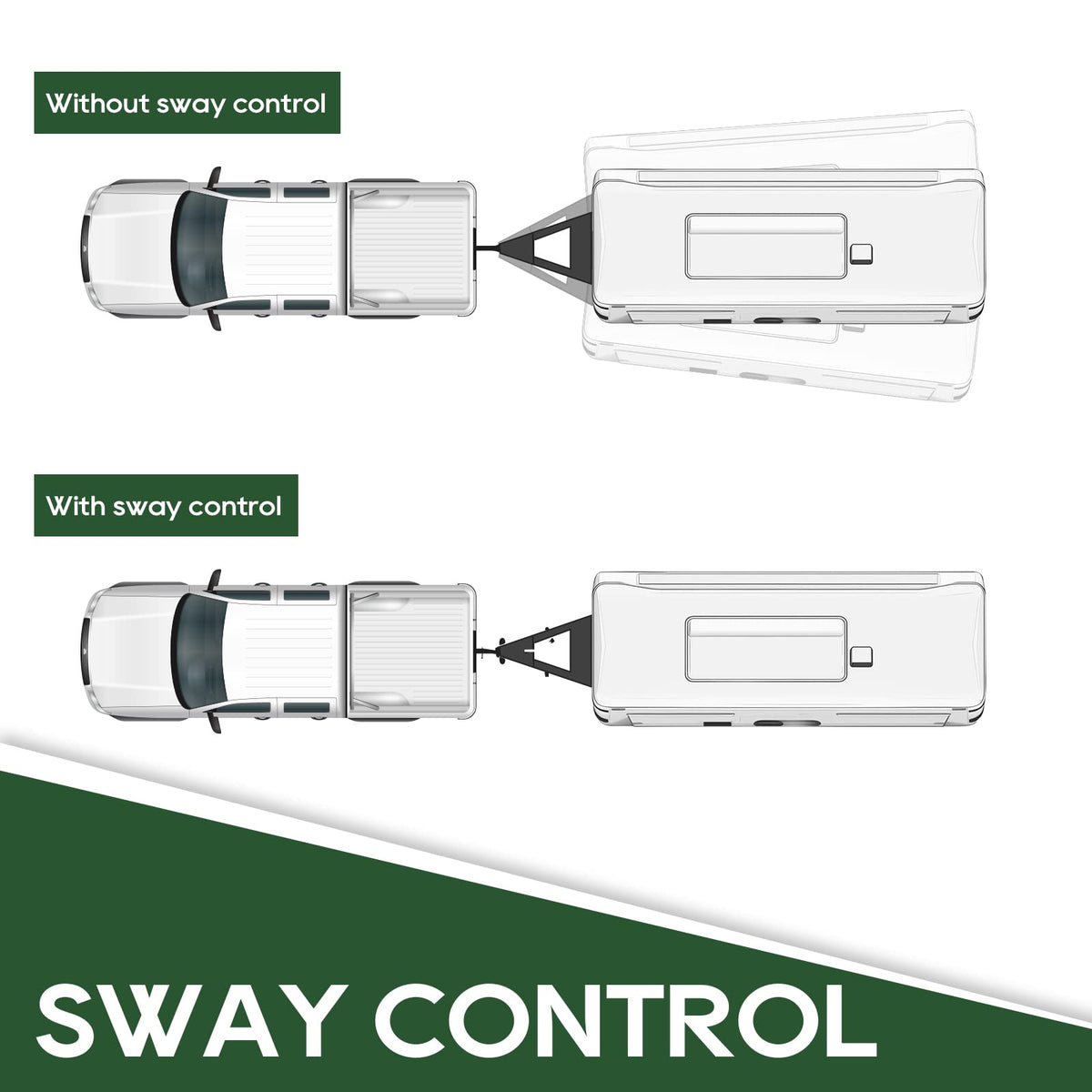 1000lb Weight Distribution Hitch Kit with Sway Control R2540