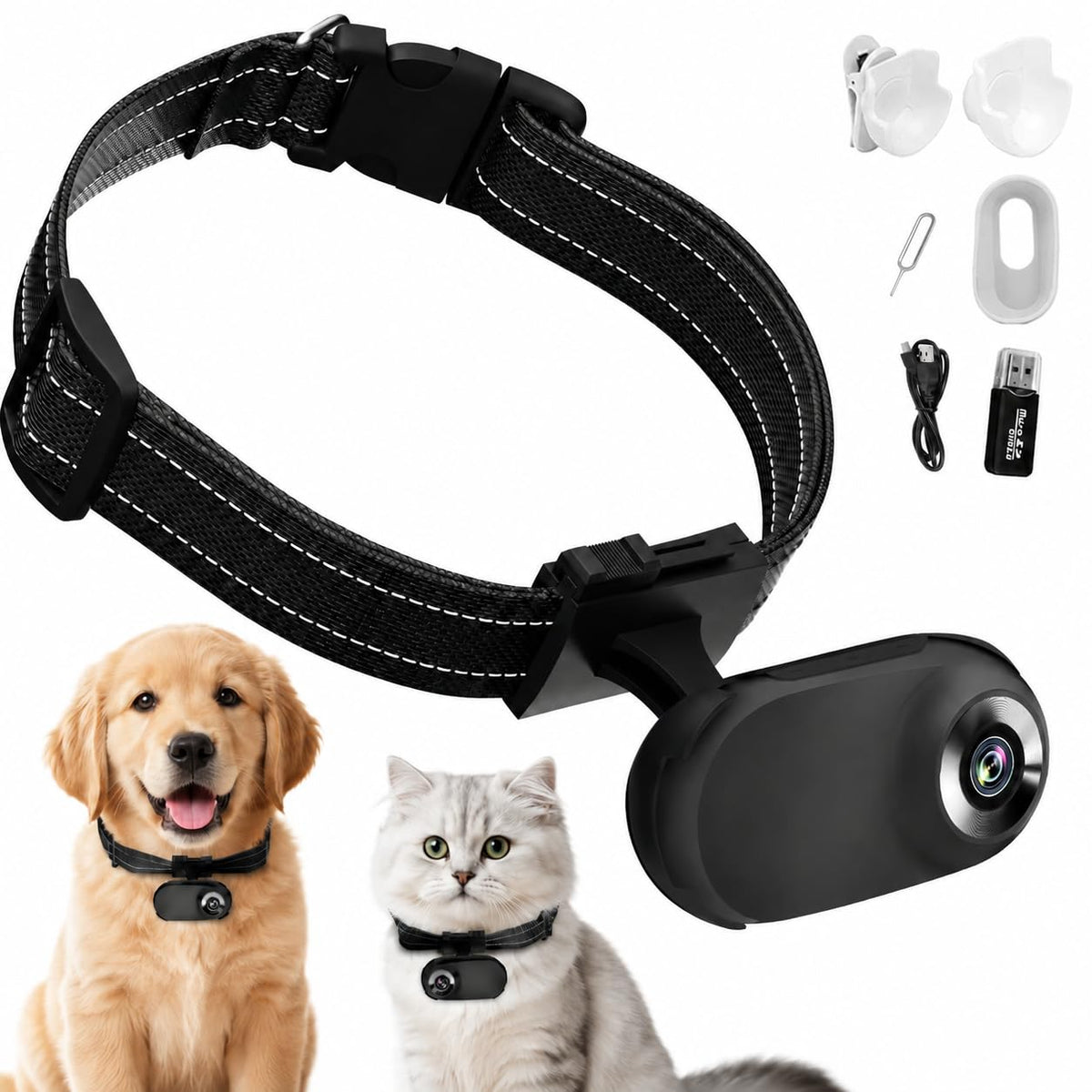 1080P Wireless Mini Pet Camera Collar G24499