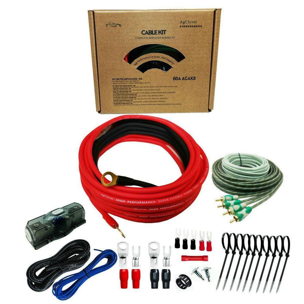 8 Gauge CCA Amplifier Wiring Kit 800W U235