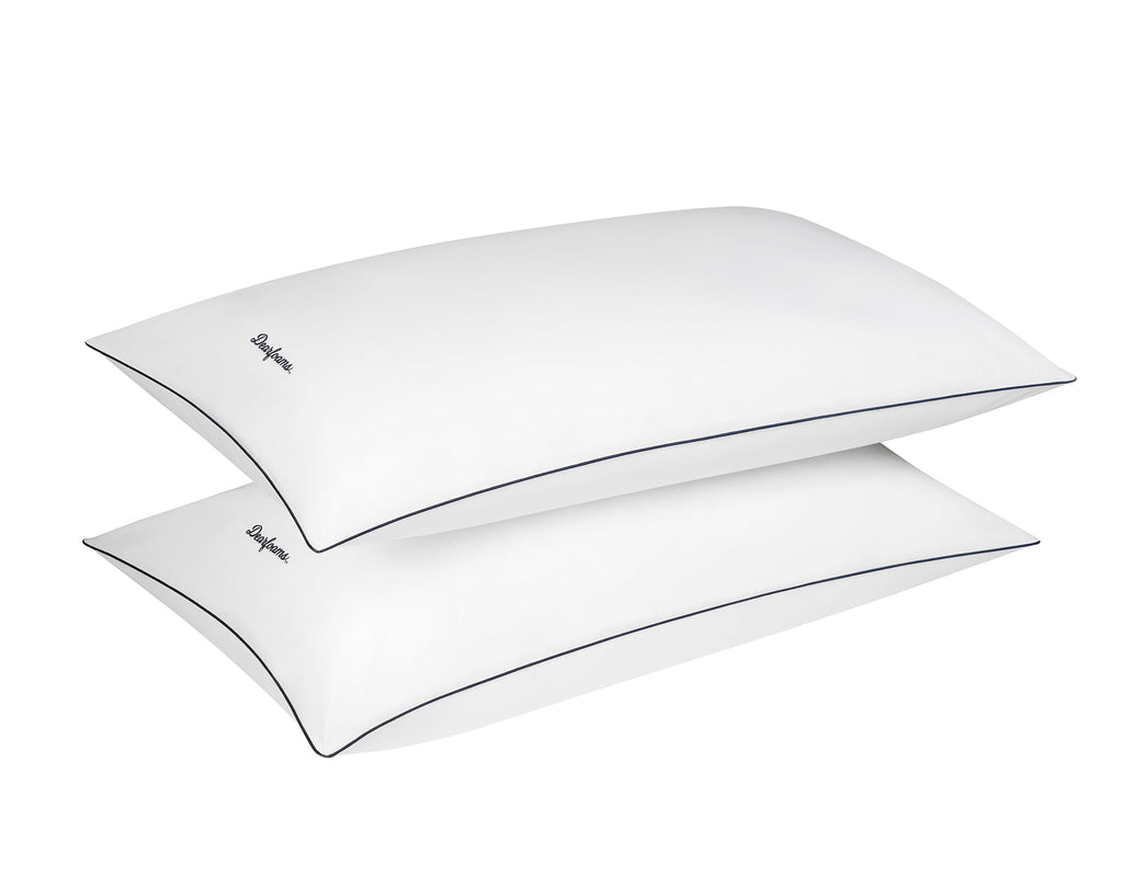 Set of 2 King Size Cotton Down Alternative Bed Pillows E594703