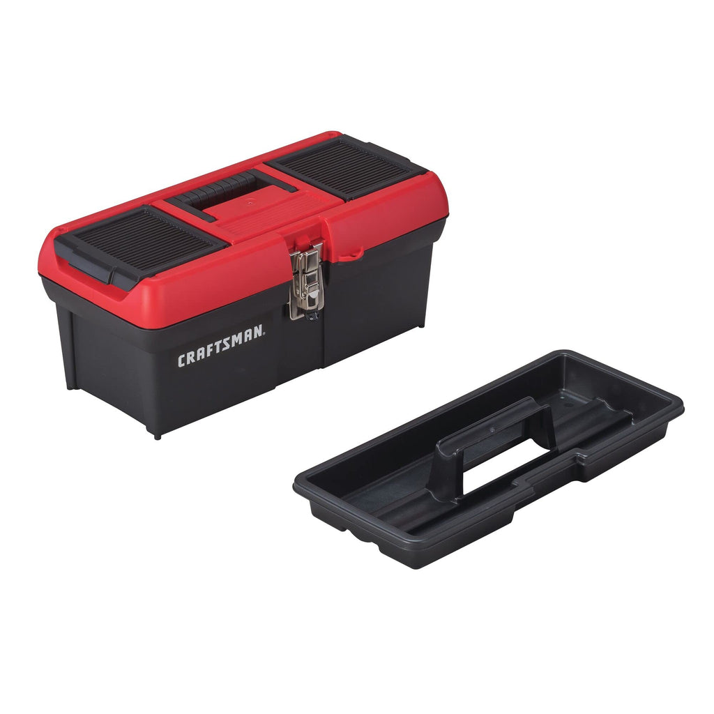 Lockable 16 in. Red Black Tool Box K269347