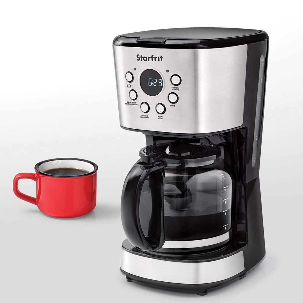 Programmable 12 Cup Stainless Steel Coffee Maker V89517