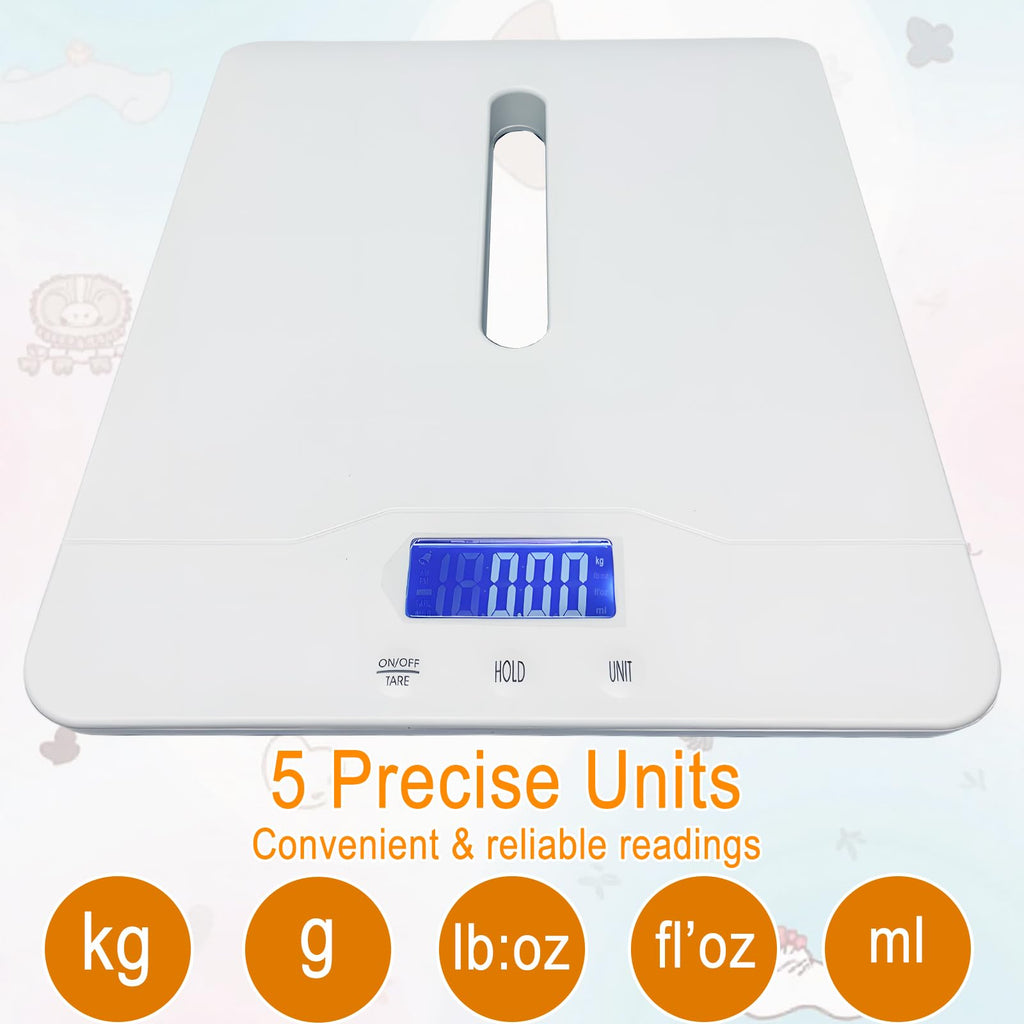 Baby Scale with Measuring Tray, LCD, 3 Weighing Modes I11537