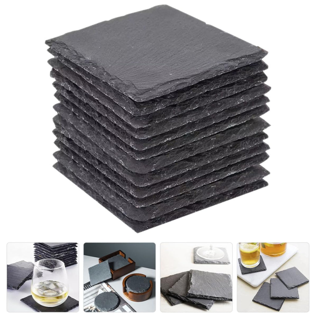 12pcs Natural Stone Table Coasters Q25249