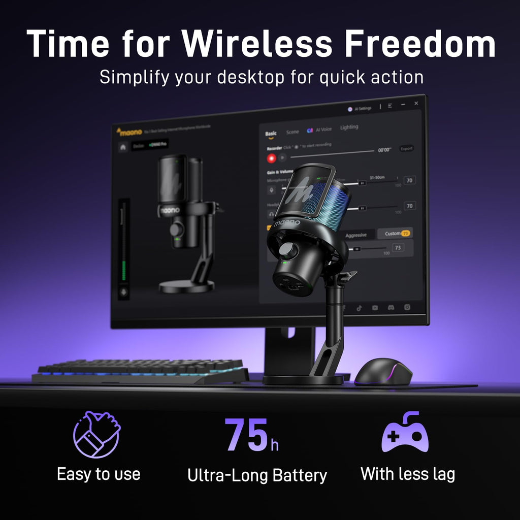 Wireless USB Gaming Microphone F117