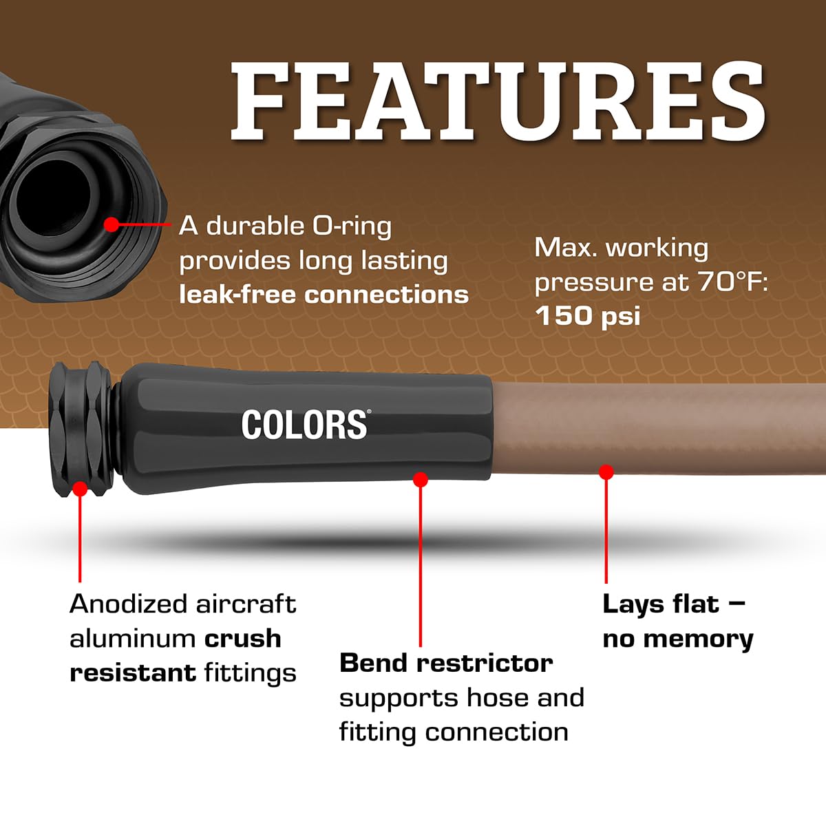 5/8 in. x 100 ft. Lightweight All-Weather Garden Hose V4086
