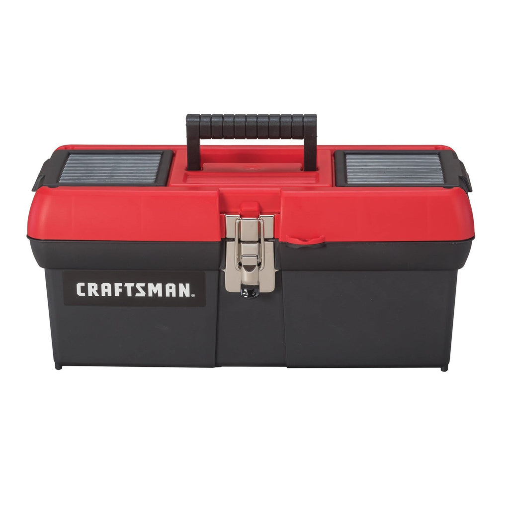 Lockable 16 in. Red Black Tool Box K269347