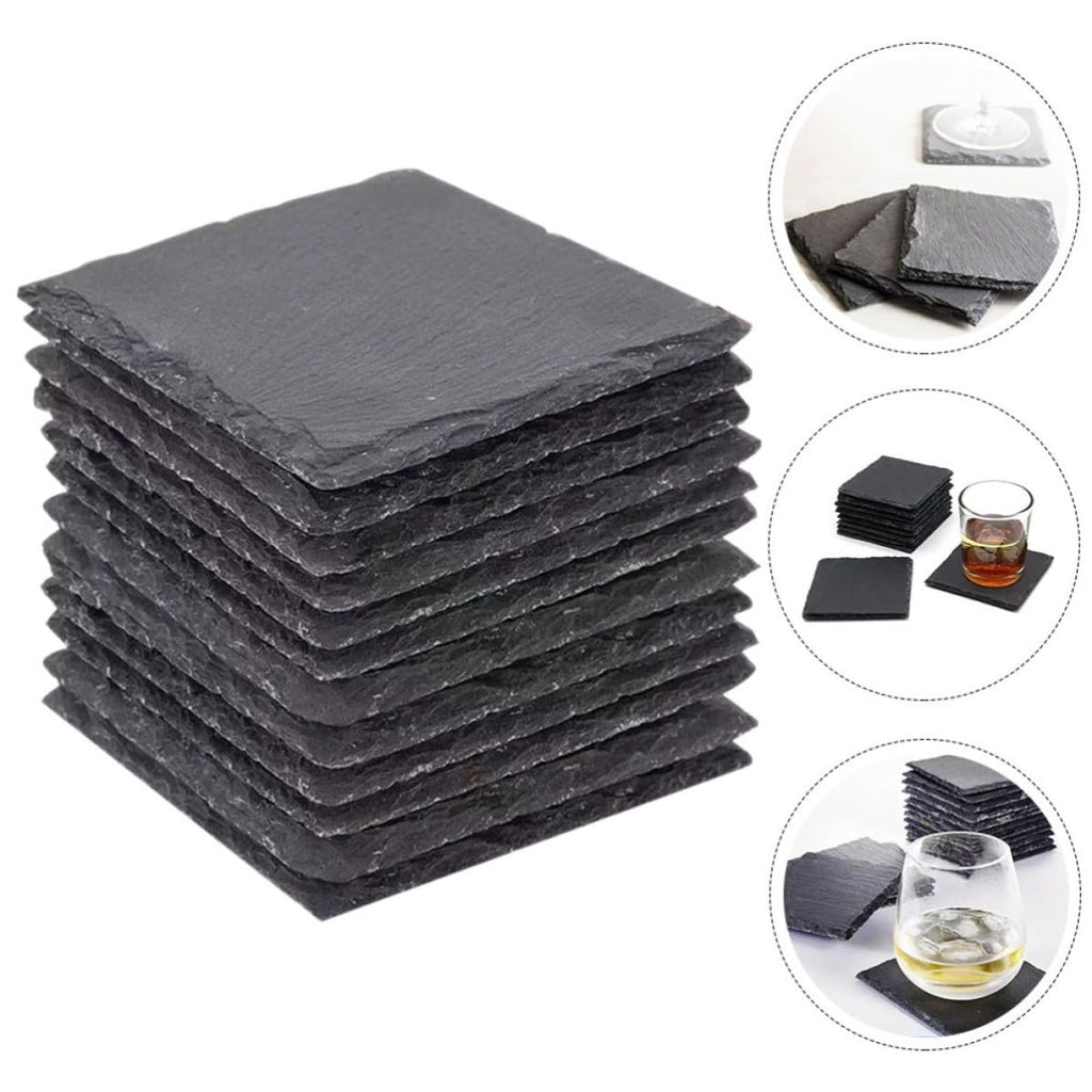 12pcs Natural Stone Table Coasters Q25249