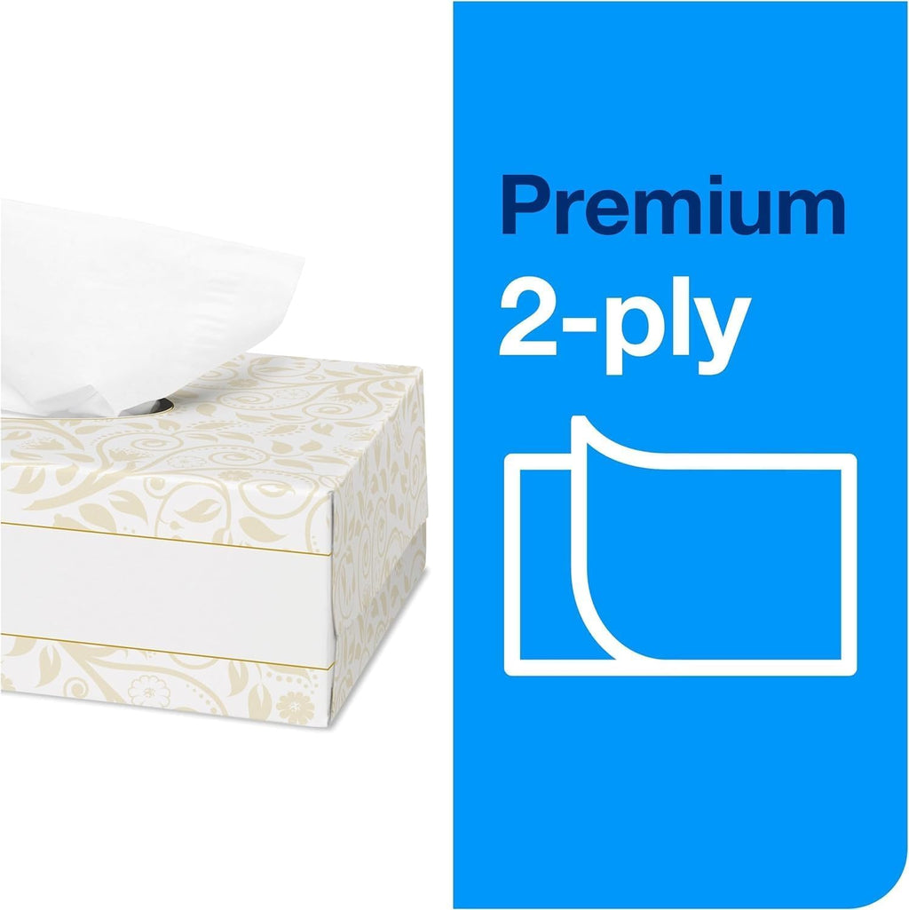 Natural Paper Hand Towel Roll and White 2-Ply Facial Tissue H958746