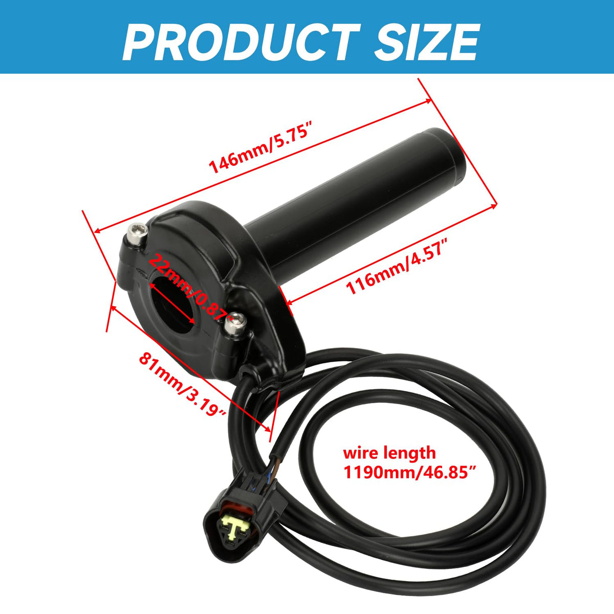 Throttle Handle Kit Replacement for Electric Dirt Bike J31078