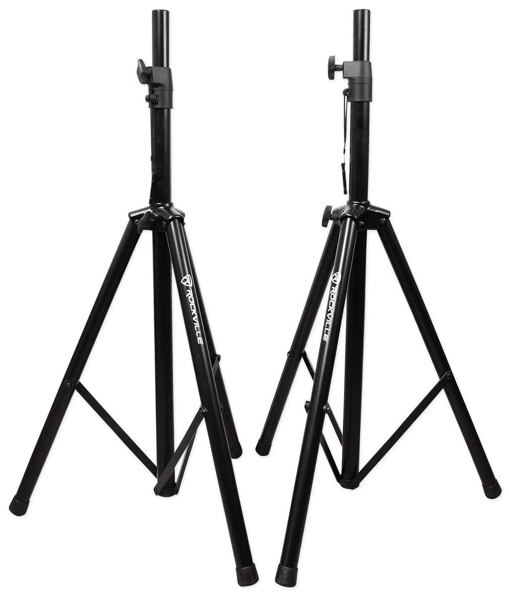 Black Tripod Speaker Stands Pair with Carrying Case R321