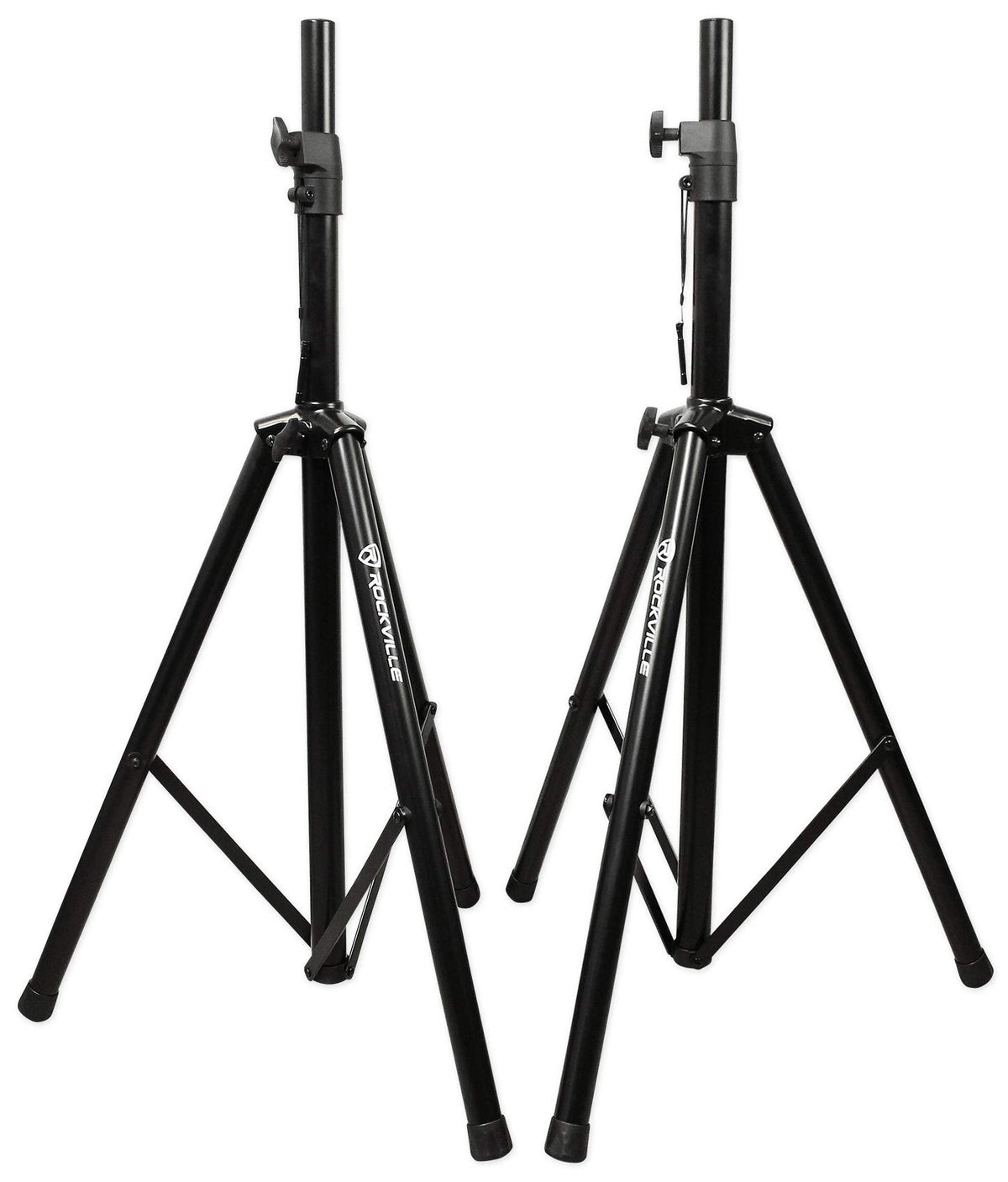 Black Tripod Speaker Stands Pair with Carrying Case R321