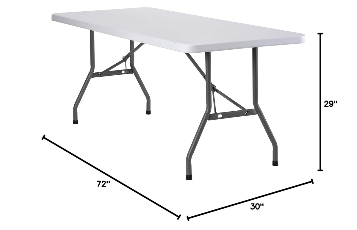 White Folding Utility Table R9746