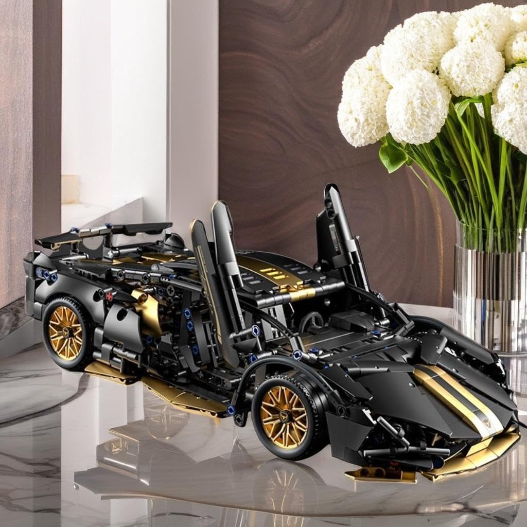 1:14 Building Block Car Set with LED Q384