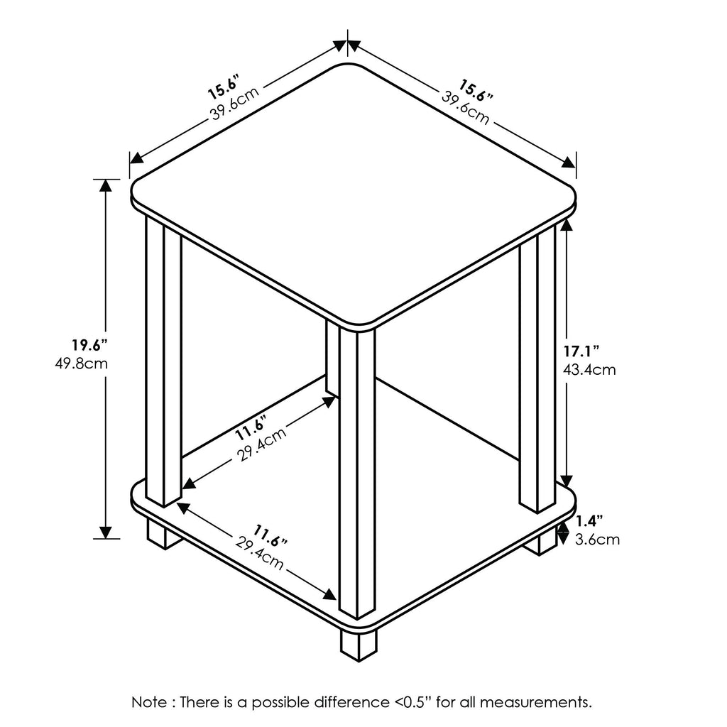3-Tier TV Stand and End Tables Set F74254
