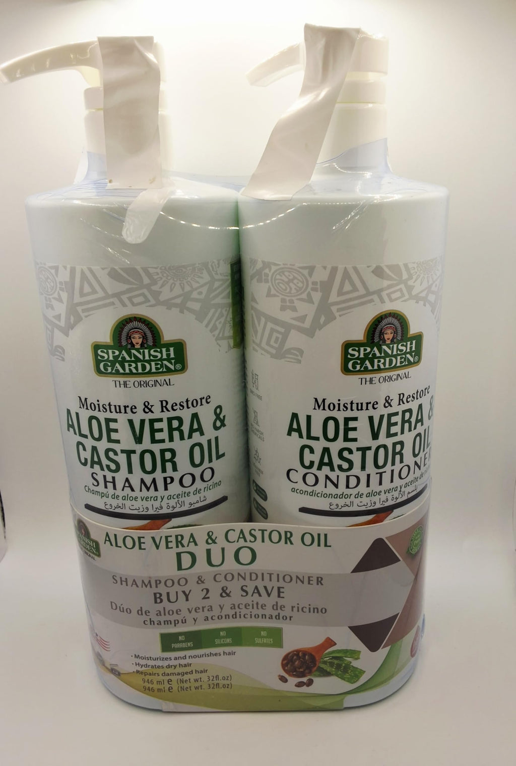Aloe Vera & Castor Oil Shampoo and Conditioner Set T534