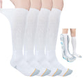 White Walking Boot Socks E849