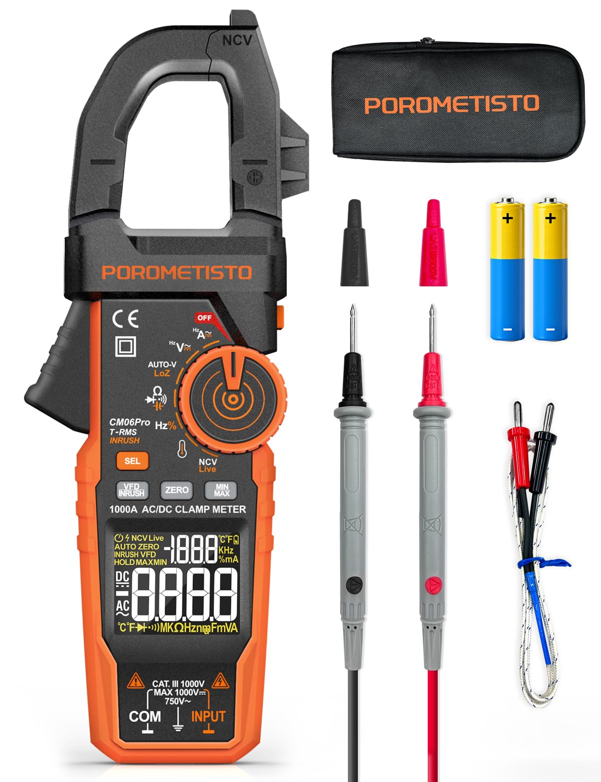 Clamp Meter 6000 Counts 1000A S539
