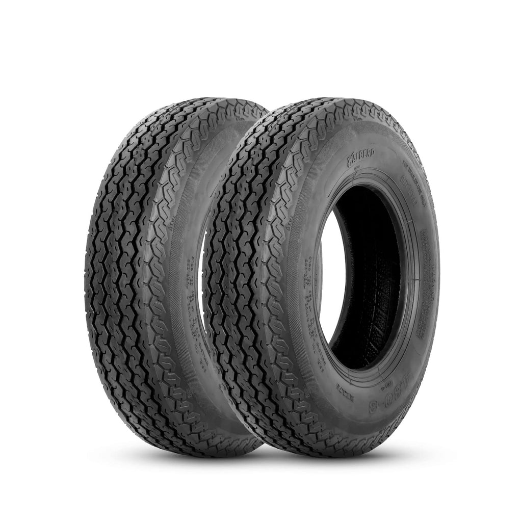 4.80-8 Trailer Tires Set of 2 Tubeless J225