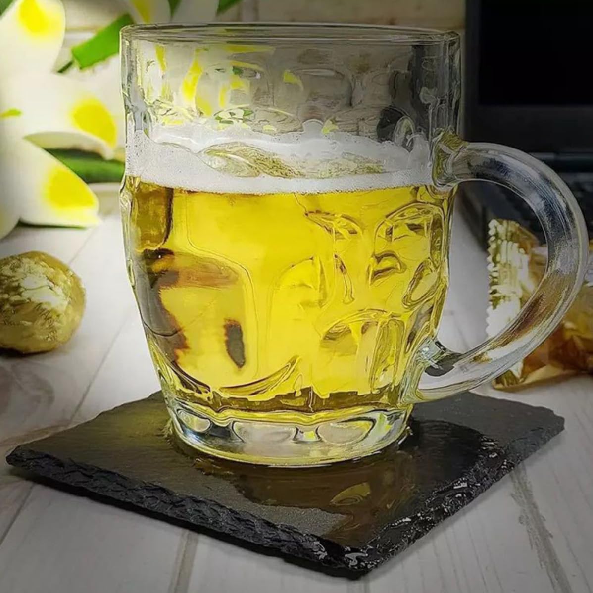 12pcs Natural Stone Table Coasters Q25249