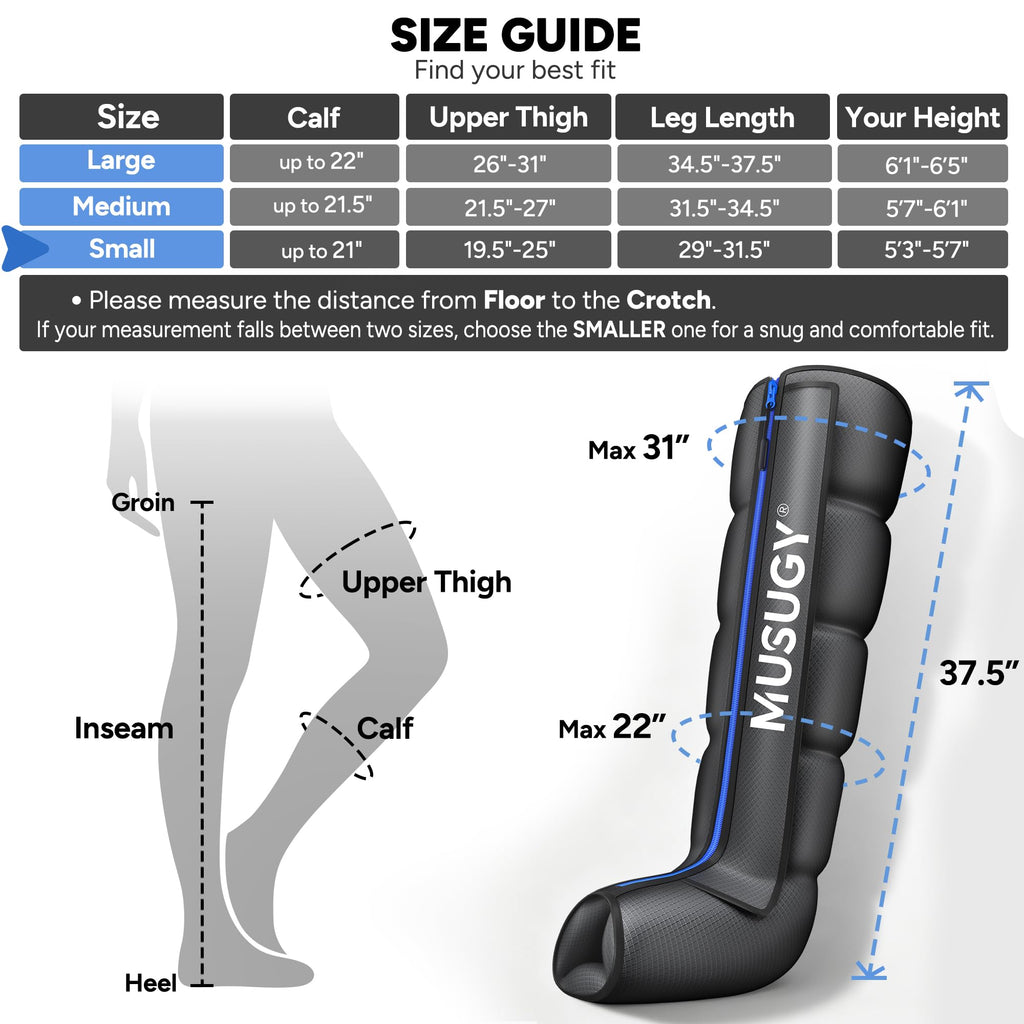 Leg Compression Massager with 9 Intensity, 6 Modes, 3 Timers A51395