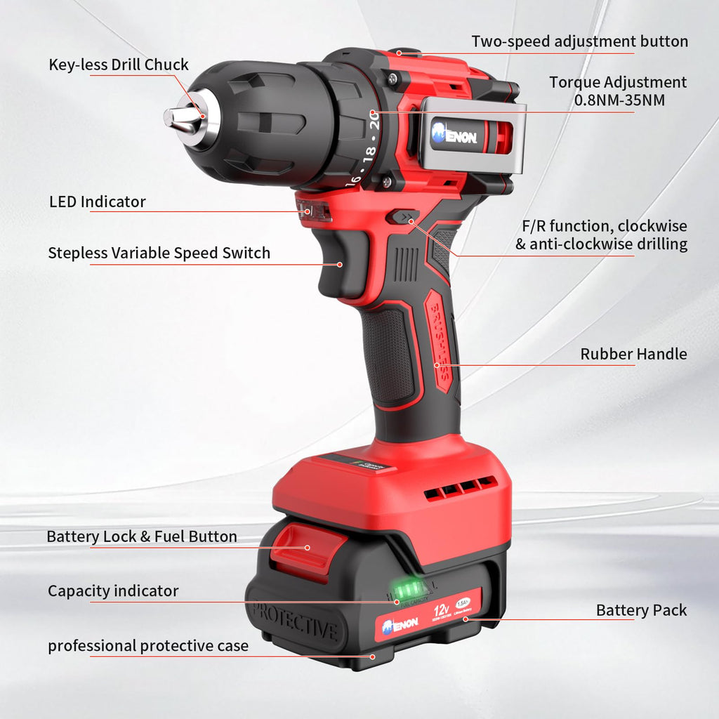 Cordless Drill Set with Battery and Charger J15079