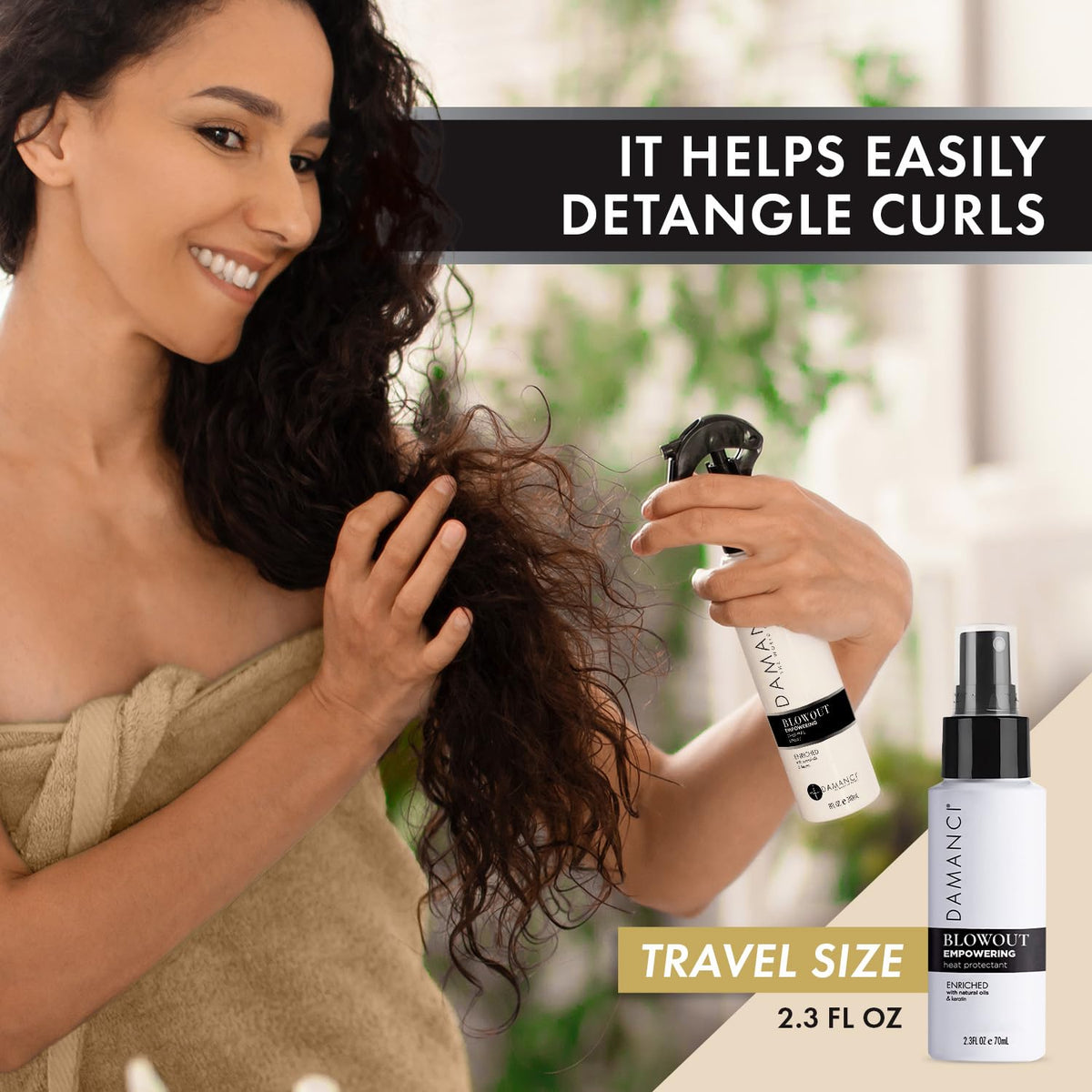Blowout Spray Heat Protectant Leave in Conditioner 2 pk. 8 oz. B3857