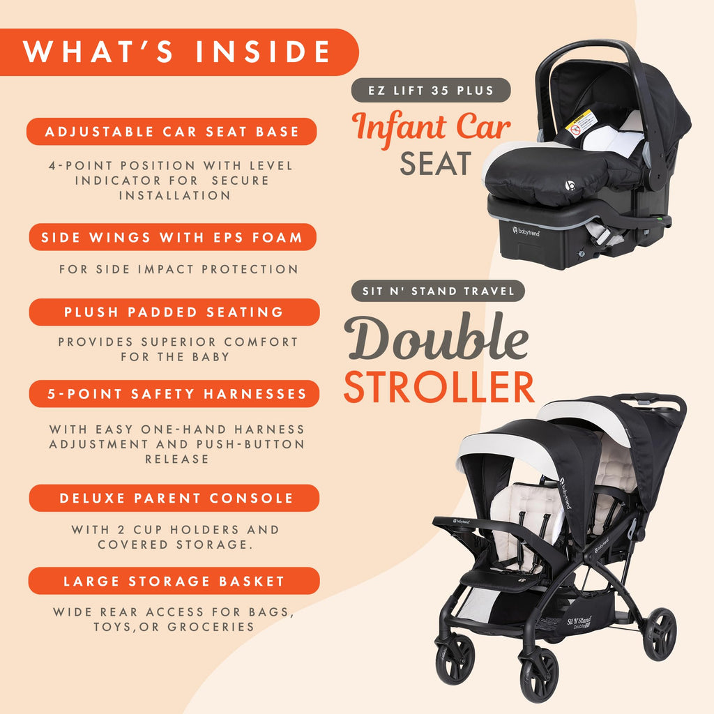 Double Stroller & Car Seat J229336