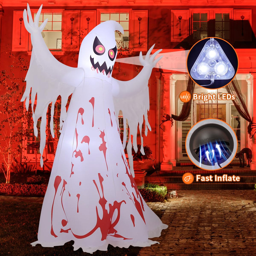 8.2 FT Inflatable Ghost with LED Lights S699955
