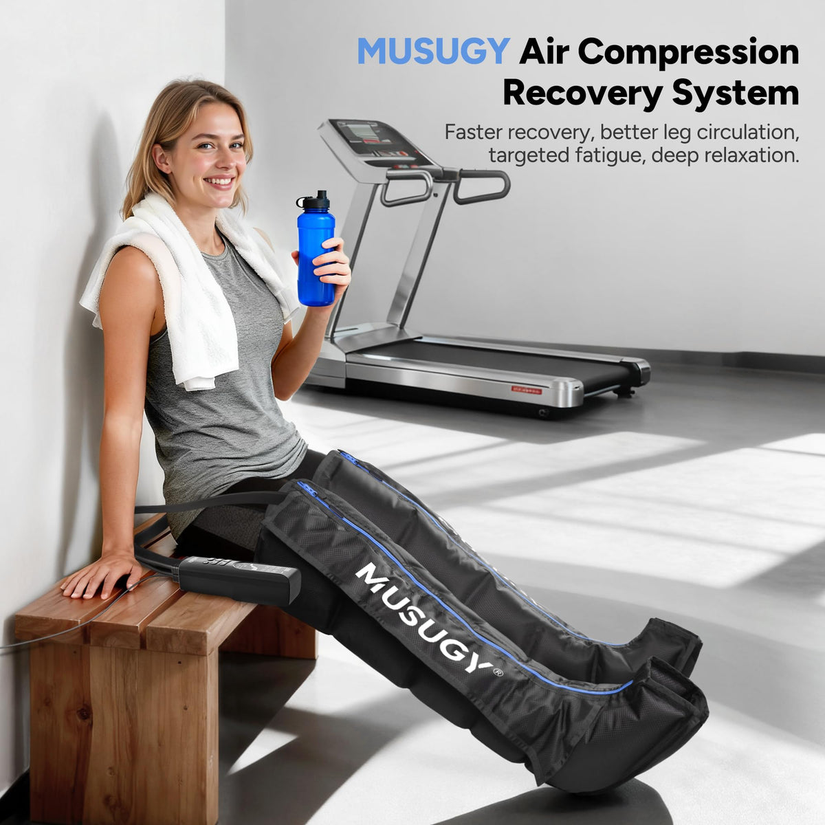 Leg Compression Massager with 9 Intensity, 6 Modes, 3 Timers A51395