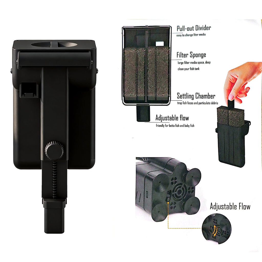 5 Gallon Plastic Aquarium Starter Kit with Filter and LED Light N555