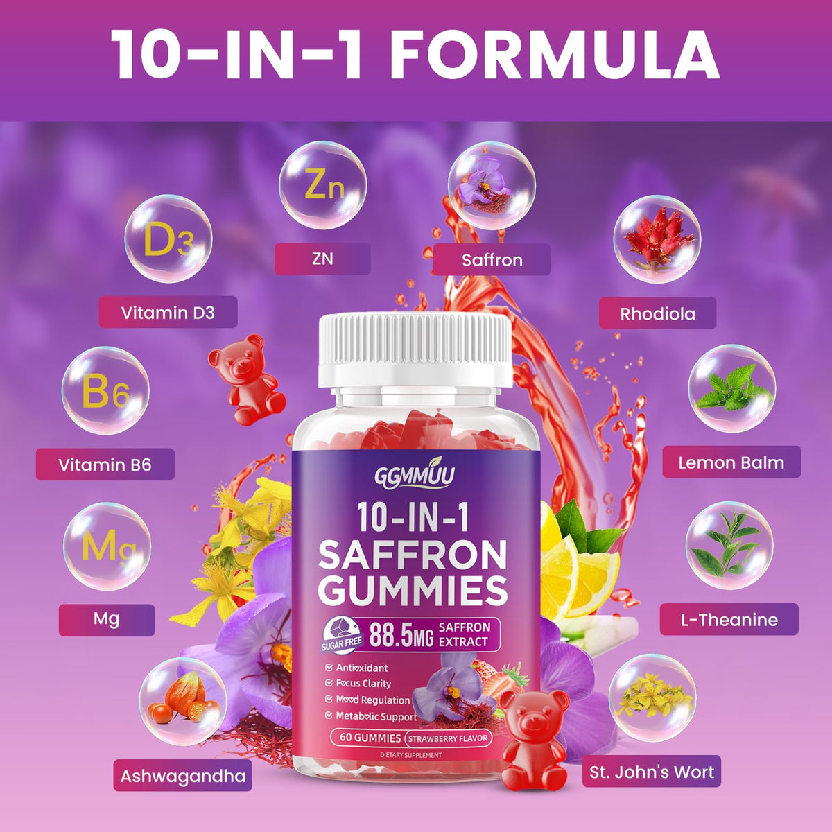 Strawberry Flavor 120 Count Gummies P114