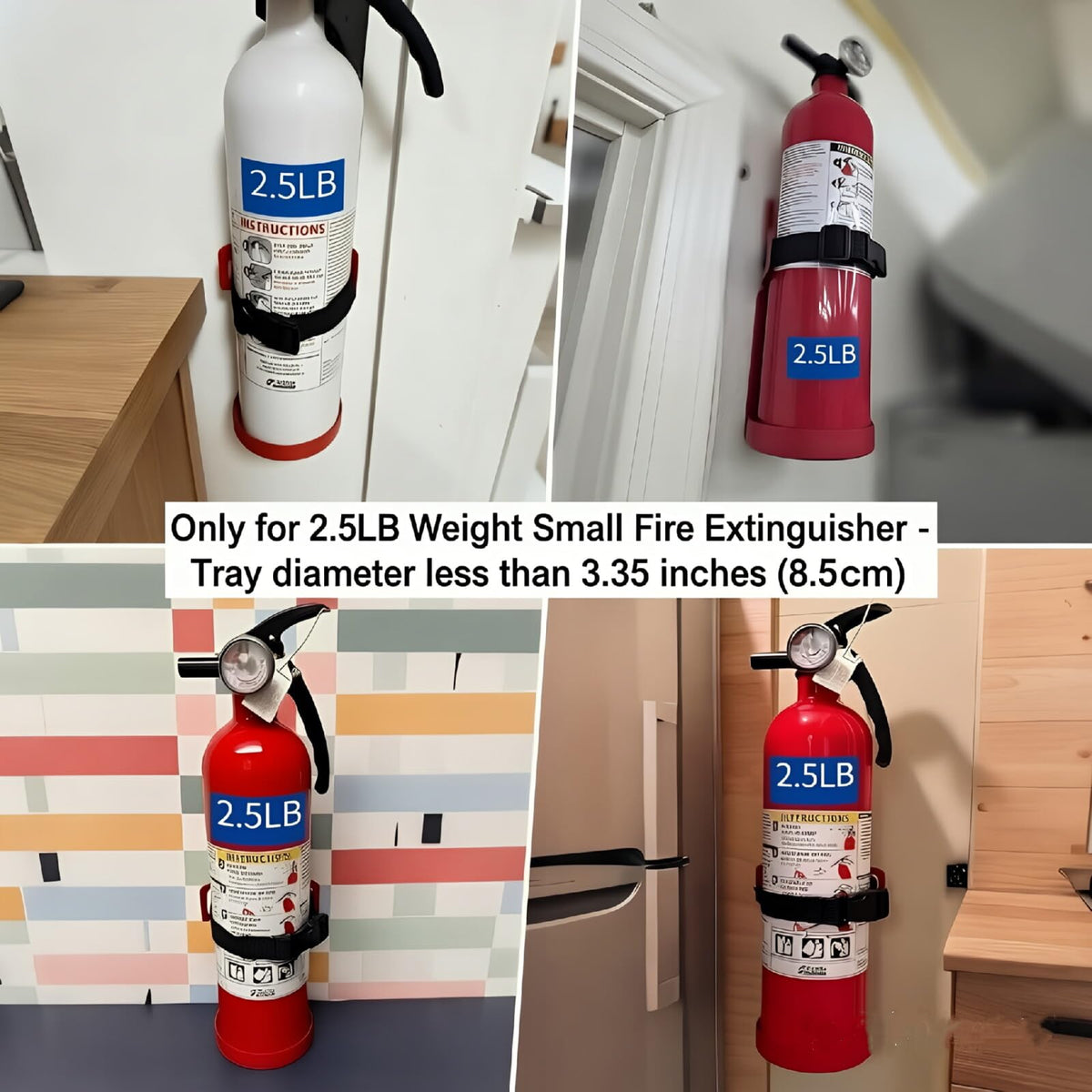 Small Fire Extinguisher Mount with Quick Release Strap B467
