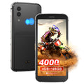 Unlocked Rugged Cell Phone 128GB IP68 Waterproof Android Smartphone Black L351105