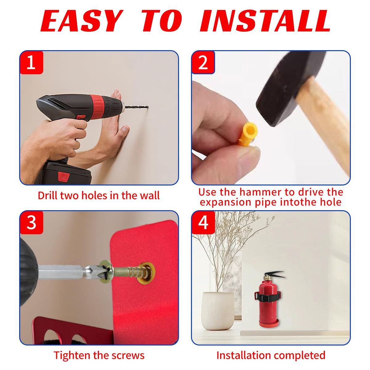 Small Fire Extinguisher Mount with Quick Release Strap B467