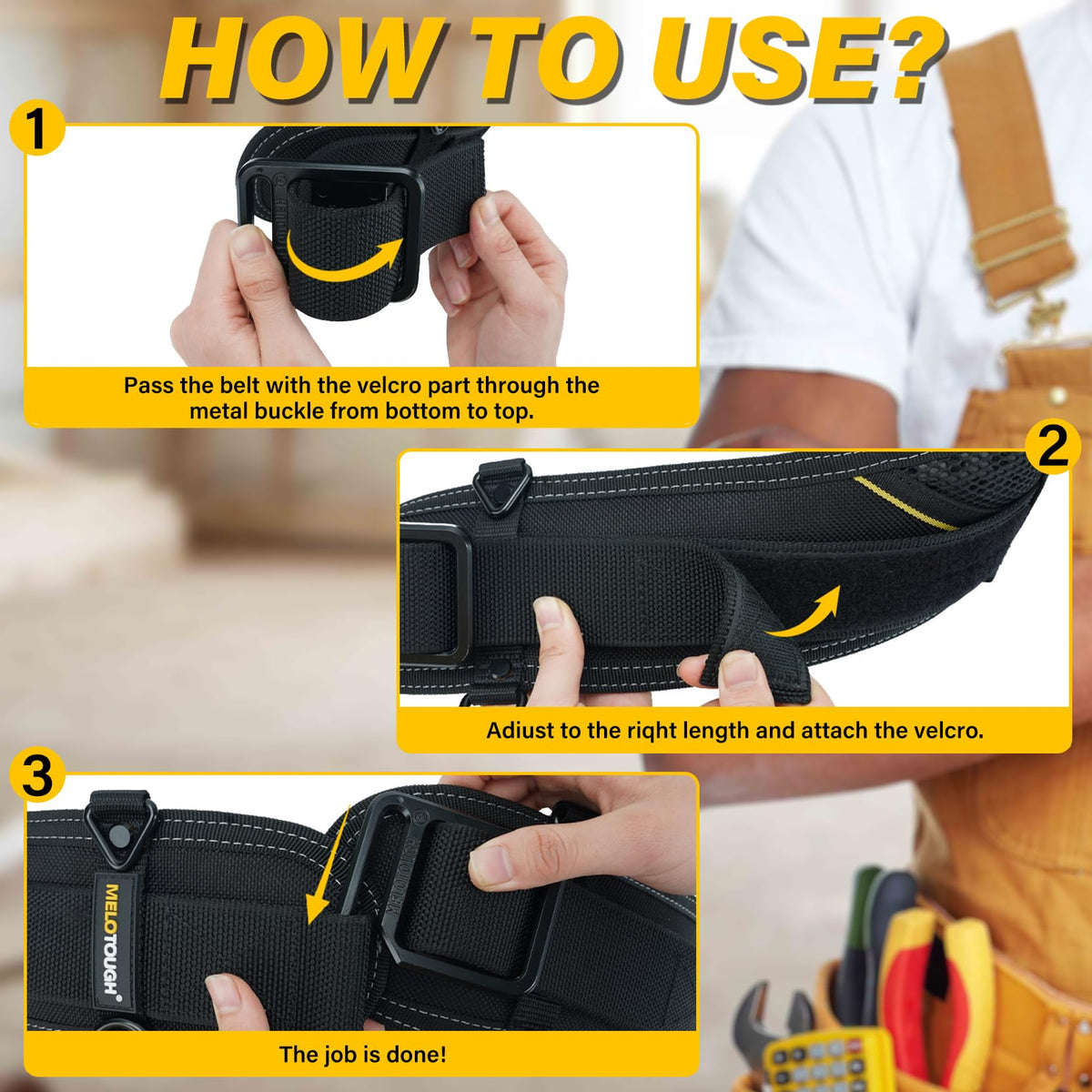 Padded Electrician Tool Belt U80950