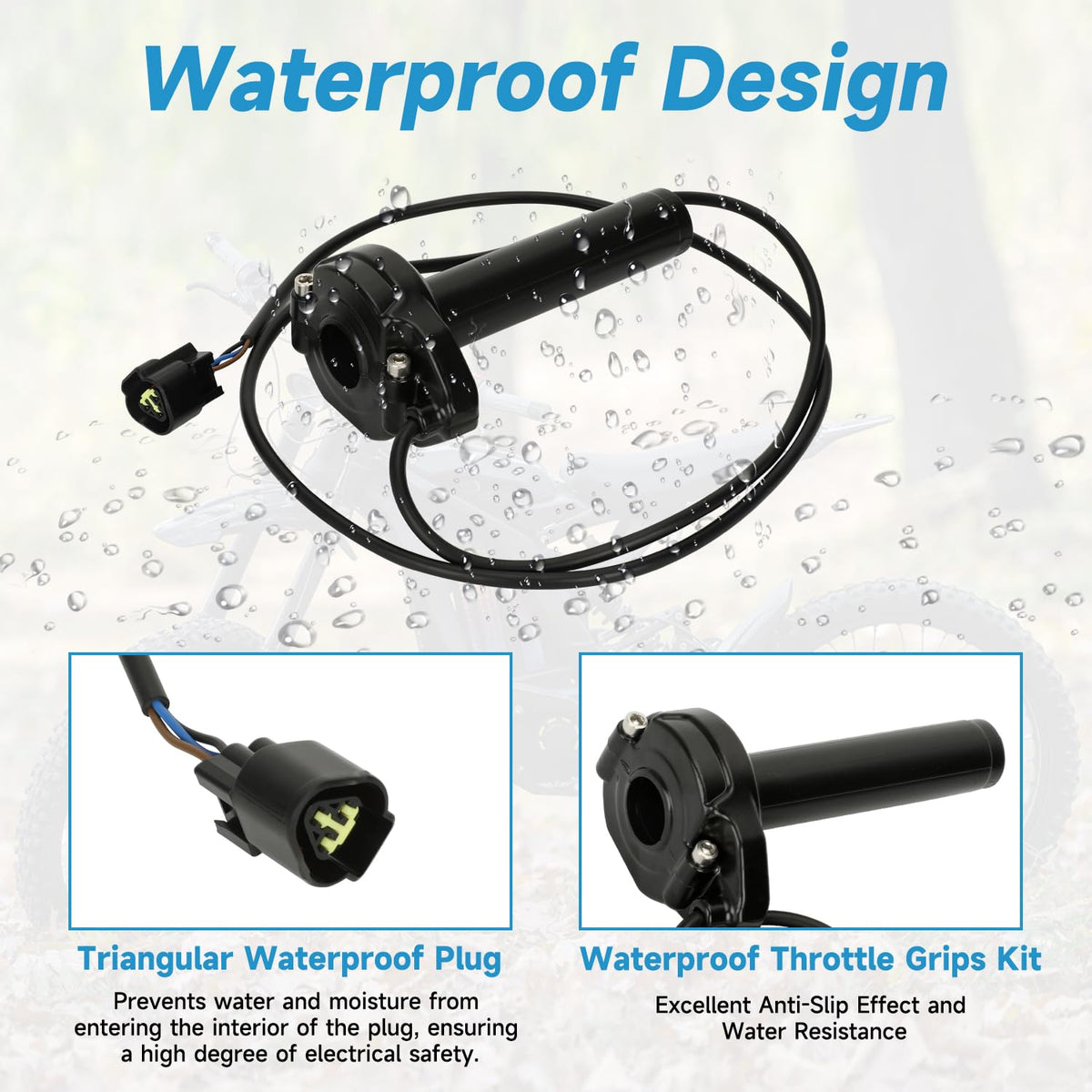 Throttle Handle Kit Replacement for Electric Dirt Bike J31078