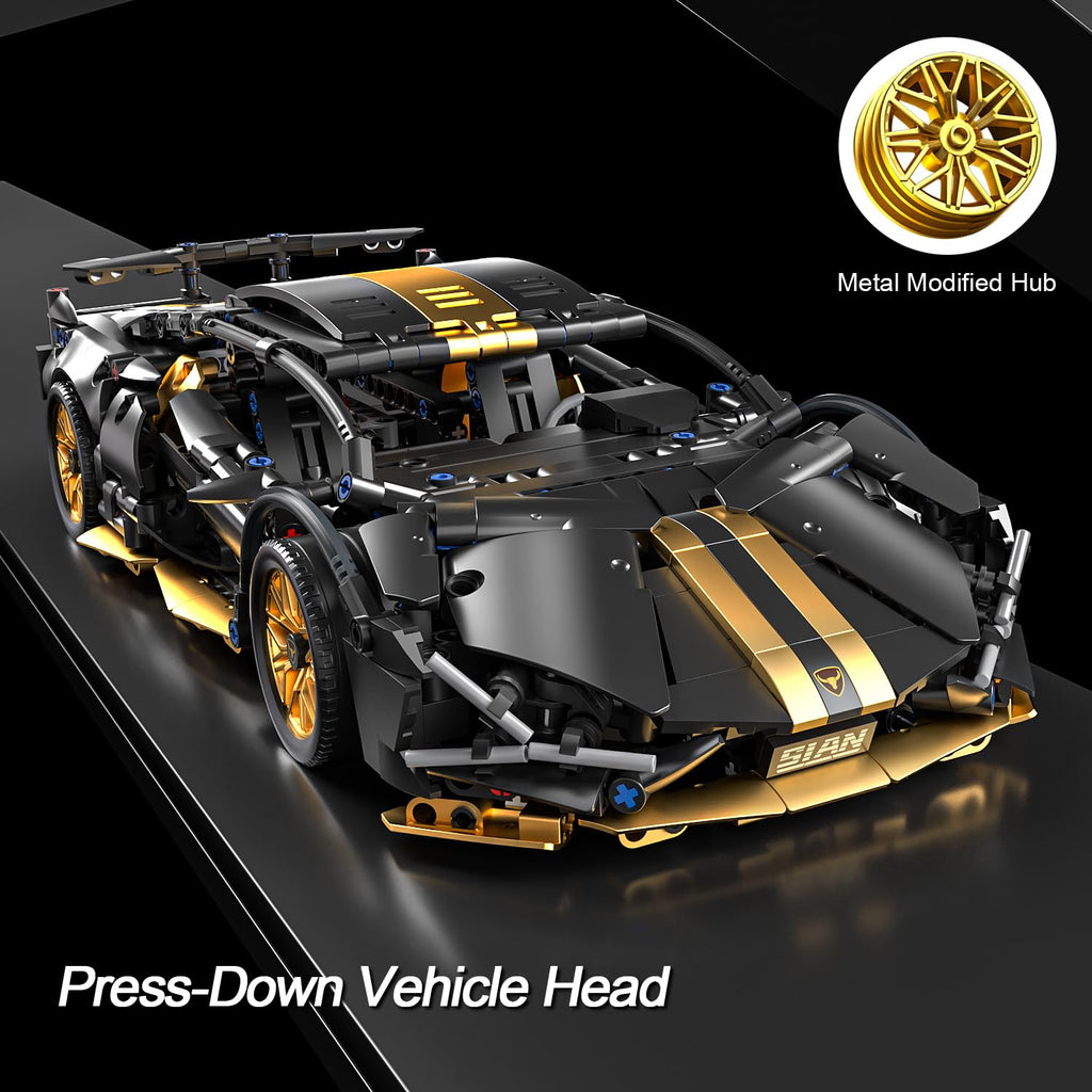 1:14 Building Block Car Set with LED Q384