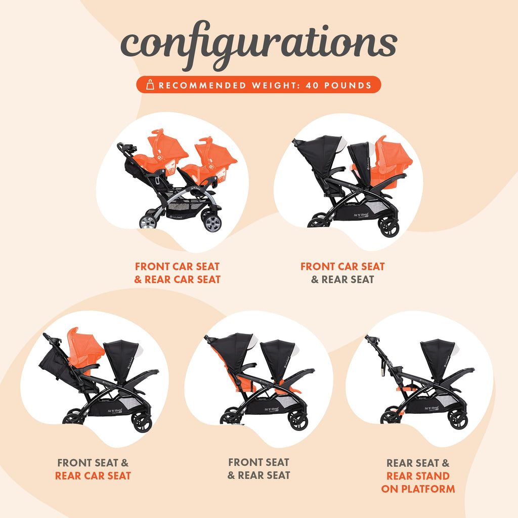 Double Stroller & Car Seat J229336